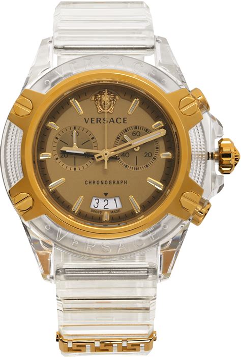 gold and silver versace watch|Versace watches men price.